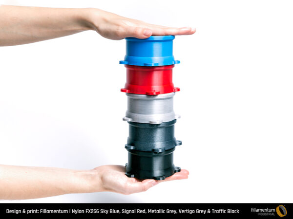Nylon_FX256_Sky_Blue_Signal_Red_Metallic_Grey_Vertigo_Grey_Traffic Black Nylon_FX256_Sky_Blue_Signal_Red_Metallic_Grey_Vertigo_Grey_Traffic Black