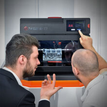 Young woman work with 3d printer Young woman work with 3d printer