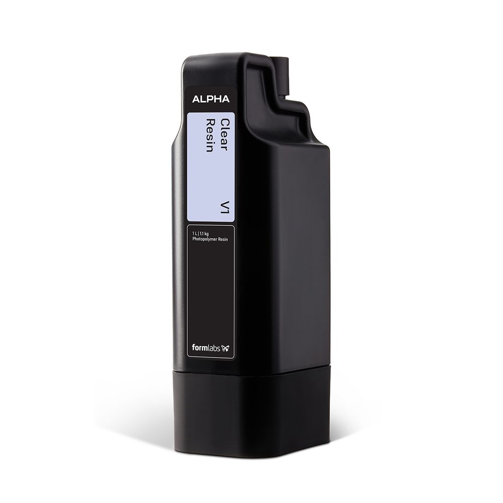 Formlabs Alpha Clear Resin kazetta 3/4-es nézet