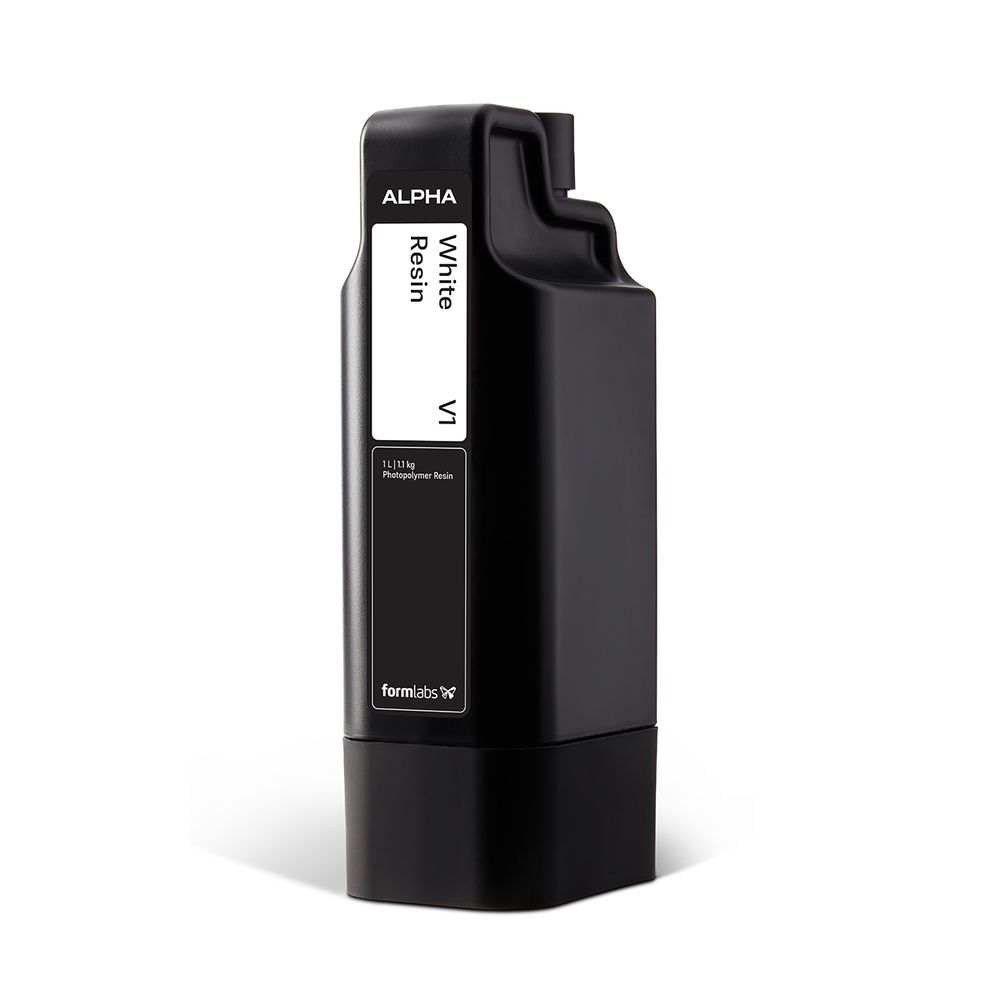 Formlabs Alpha White Resin kazetta 3/4-es nézet